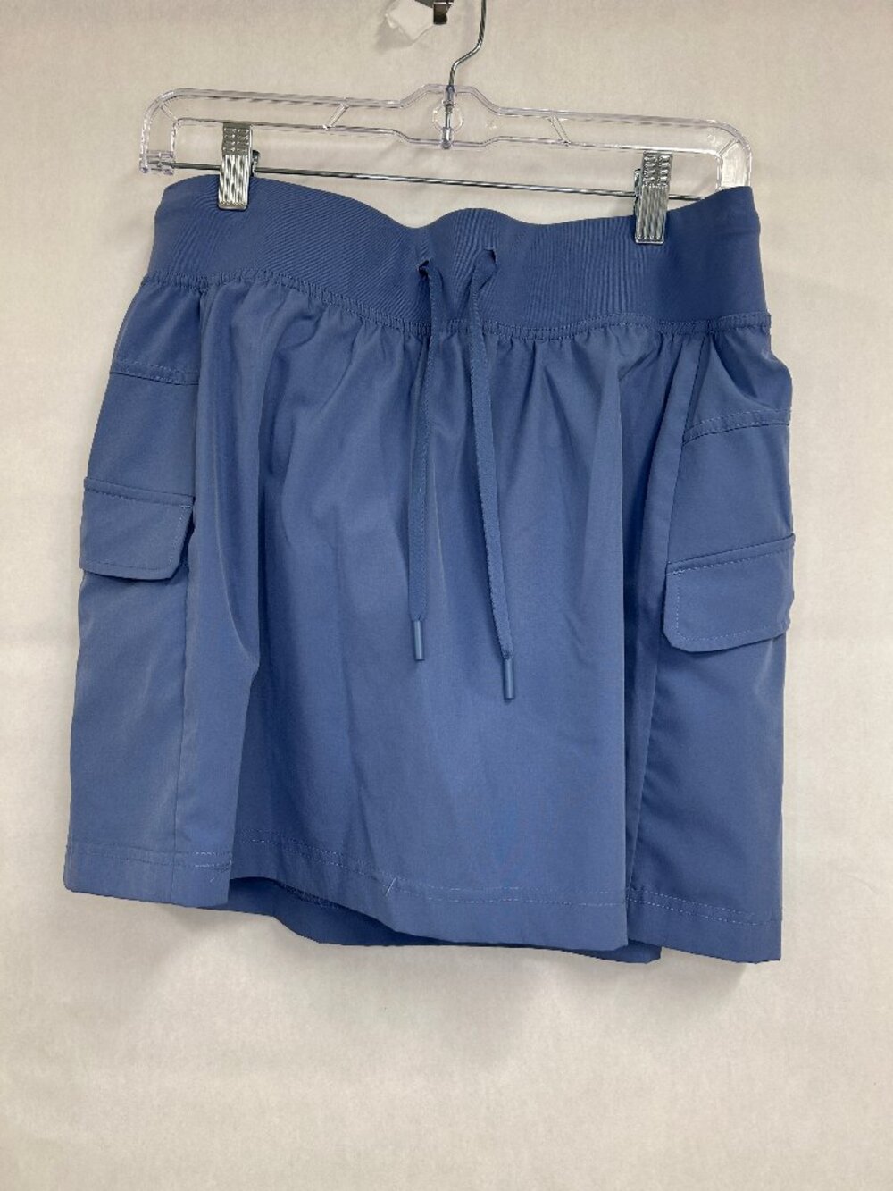 Velocity Athletic Skort Shorts Blue Drawstring Cargo Pocket Activewear Women’s L